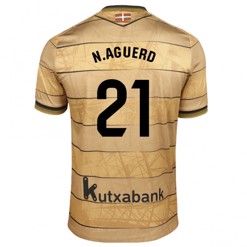 Kandiny Hombre Camiseta Nayef Aguerd #21 Negro Blanco 2ª Equipación 2024/25 La Camisa Chile