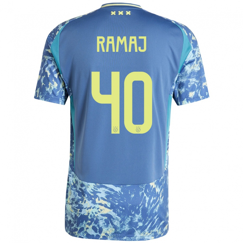 Kandiny Hombre Camiseta Diant Ramaj #40 Gris Azul Amarillo 2ª Equipación 2024/25 La Camisa Chile