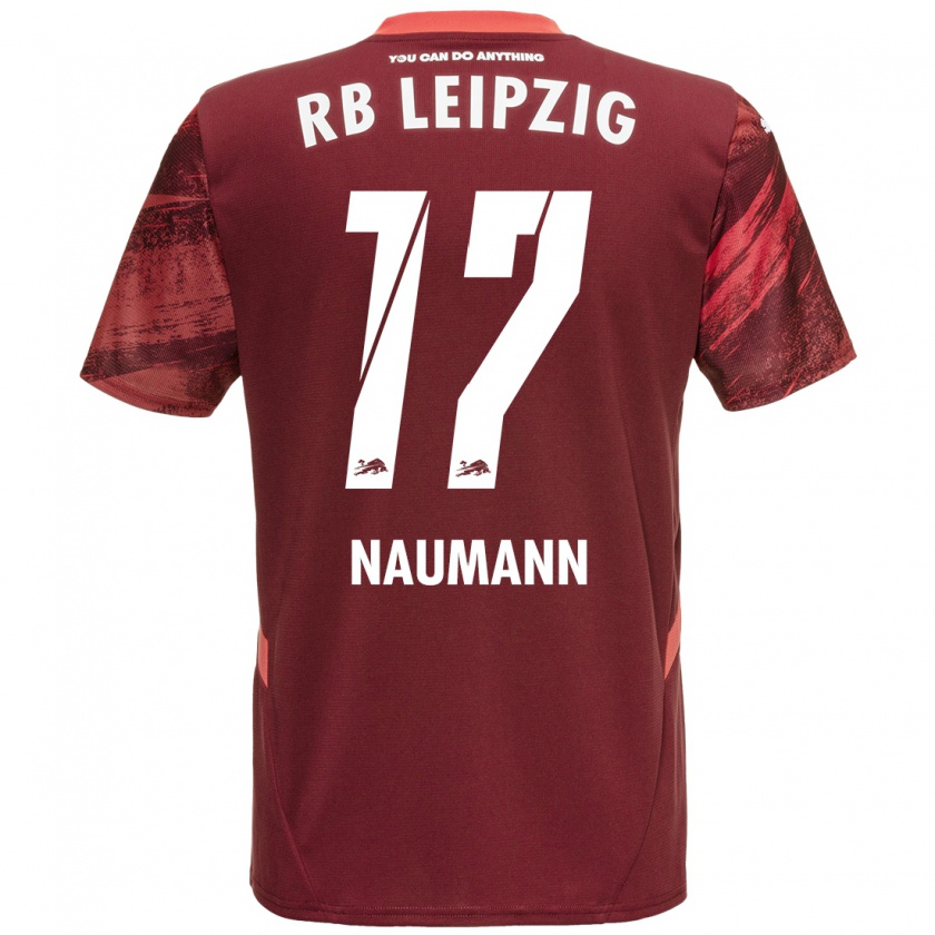 Kandiny Hombre Camiseta Carlos Naumann #17 Borgoña 2ª Equipación 2024/25 La Camisa Chile