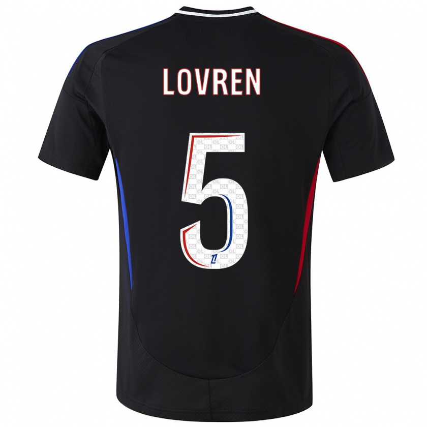 Kandiny Hombre Camiseta Dejan Lovren #5 Negro 2ª Equipación 2024/25 La Camisa Chile