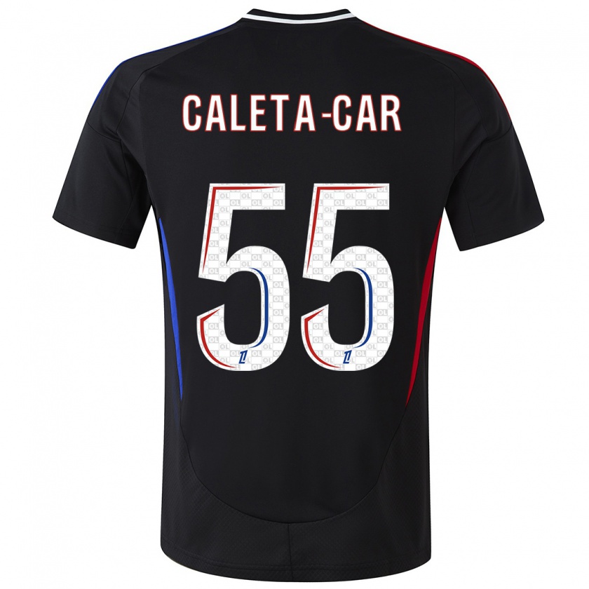 Kandiny Hombre Camiseta Duje Caleta-Car #55 Negro 2ª Equipación 2024/25 La Camisa Chile