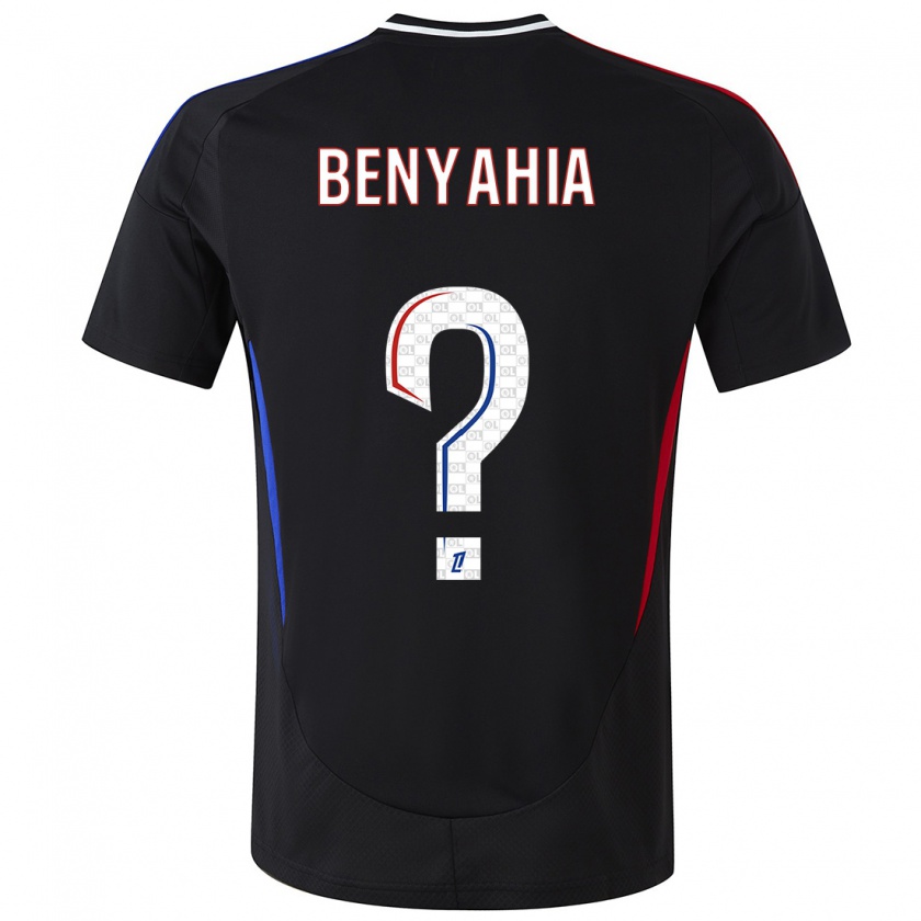 Kandiny Hombre Camiseta Inès Benyahia #0 Negro 2ª Equipación 2024/25 La Camisa Chile