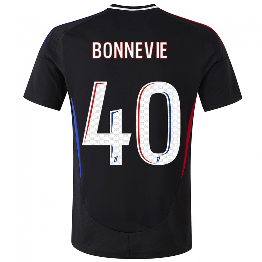 Kandiny Hombre Camiseta Kayne Bonnevie #40 Negro 2ª Equipación 2024/25 La Camisa Chile