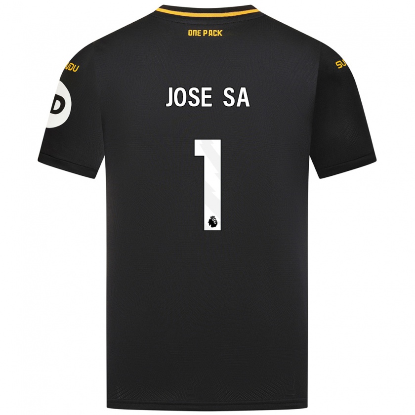 Kandiny Hombre Camiseta José Sá #1 Negro 2ª Equipación 2024/25 La Camisa Chile