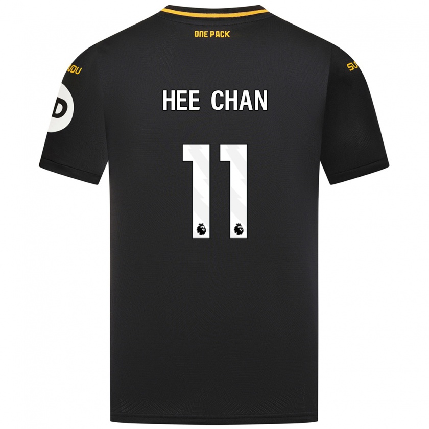 Kandiny Hombre Camiseta Hee-Chan Hwang #11 Negro 2ª Equipación 2024/25 La Camisa Chile