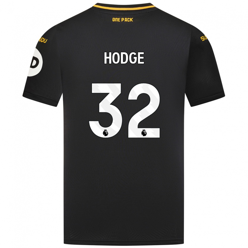 Kandiny Hombre Camiseta Joe Hodge #32 Negro 2ª Equipación 2024/25 La Camisa Chile