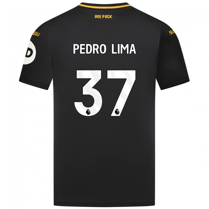 Kandiny Hombre Camiseta Pedro Lima #37 Negro 2ª Equipación 2024/25 La Camisa Chile