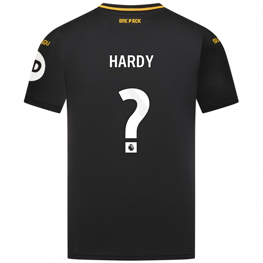 Kandiny Hombre Camiseta George Hardy #0 Negro 2ª Equipación 2024/25 La Camisa Chile