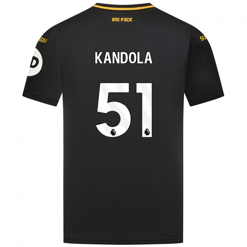 Kandiny Hombre Camiseta Kam Kandola #51 Negro 2ª Equipación 2024/25 La Camisa Chile