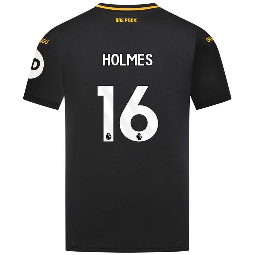 Kandiny Hombre Camiseta Summer Holmes #16 Negro 2ª Equipación 2024/25 La Camisa Chile