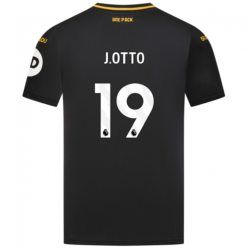 Kandiny Hombre Camiseta Jonny Otto #19 Negro 2ª Equipación 2024/25 La Camisa Chile