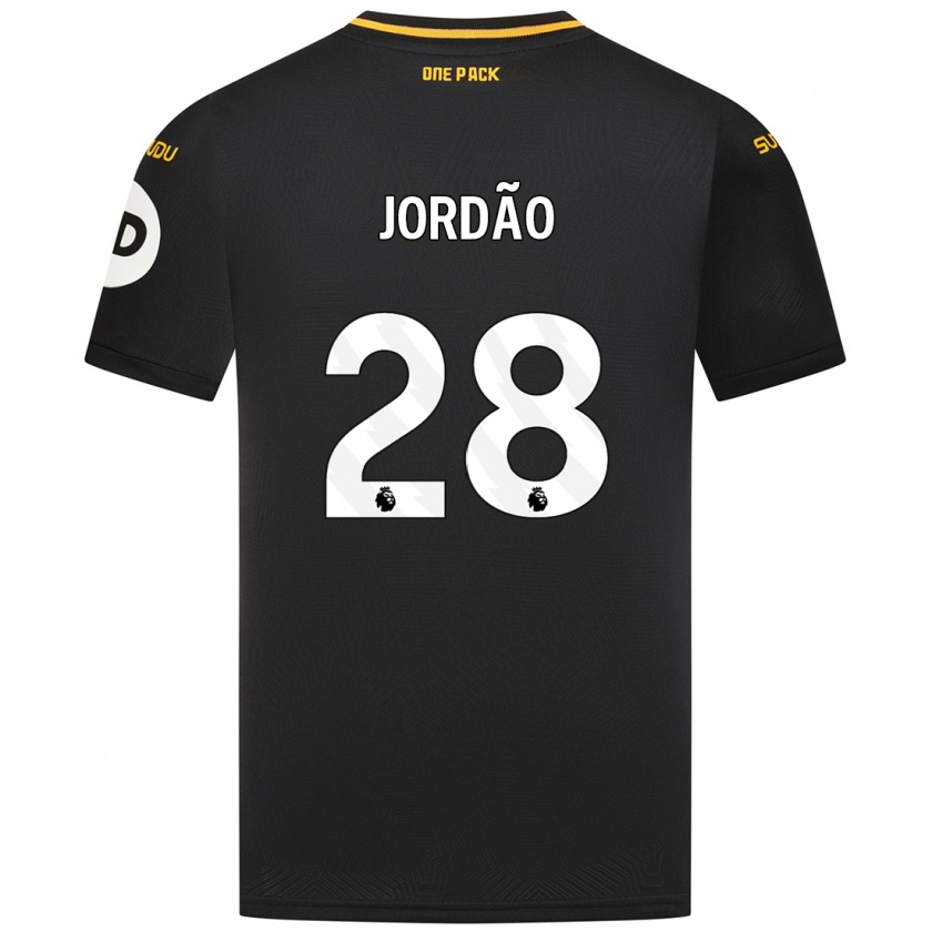 Kandiny Hombre Camiseta Bruno Jordão #28 Negro 2ª Equipación 2024/25 La Camisa Chile