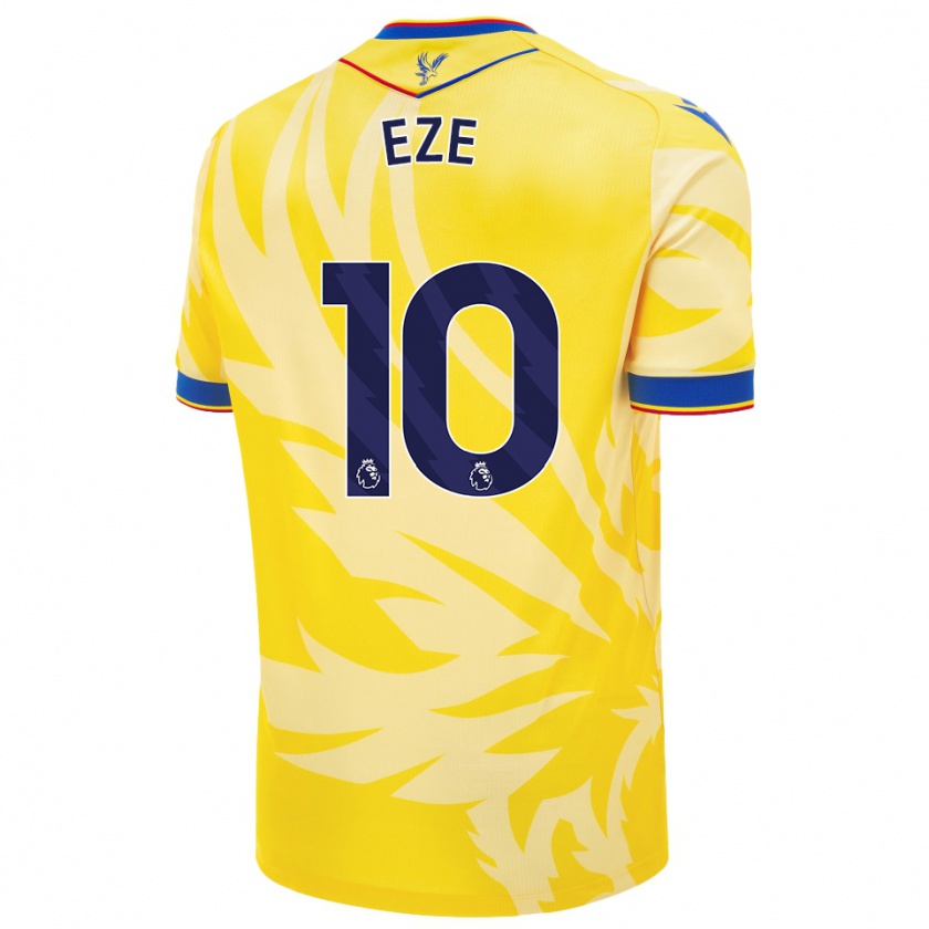 Kandiny Hombre Camiseta Eberechi Eze #10 Amarillo 2ª Equipación 2024/25 La Camisa Chile