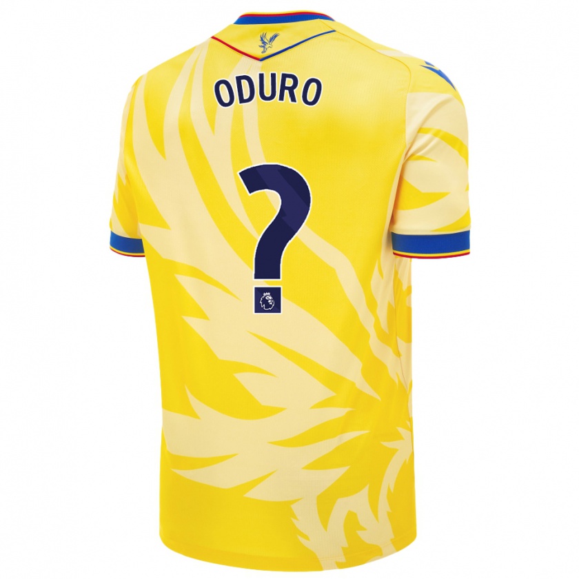 Kandiny Hombre Camiseta Stuart Oduro #0 Amarillo 2ª Equipación 2024/25 La Camisa Chile