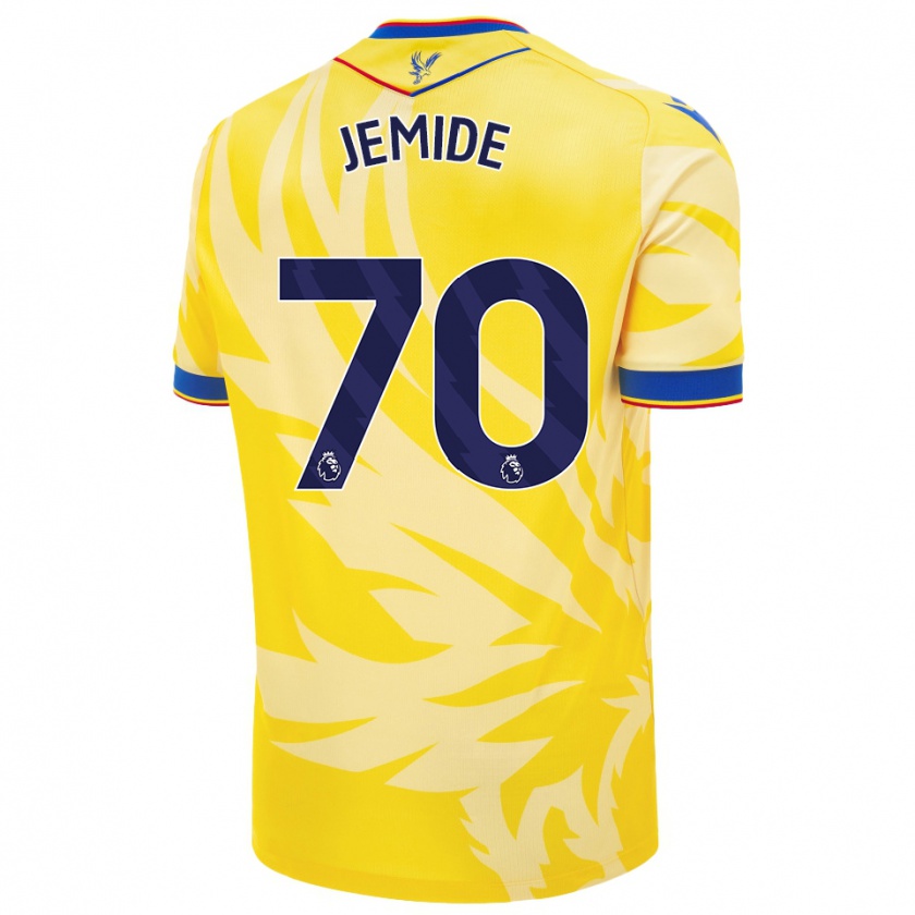 Kandiny Hombre Camiseta Mofe Jemide #70 Amarillo 2ª Equipación 2024/25 La Camisa Chile