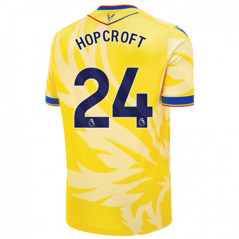 Kandiny Hombre Camiseta Shanade Hopcroft #24 Amarillo 2ª Equipación 2024/25 La Camisa Chile