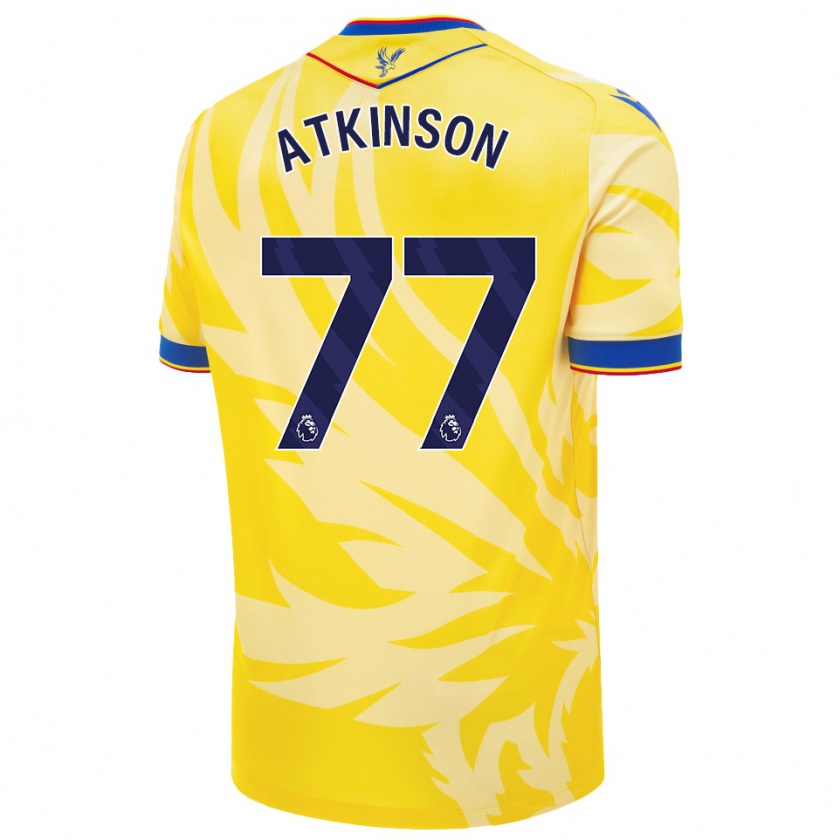 Kandiny Hombre Camiseta Isibeal Atkinson #77 Amarillo 2ª Equipación 2024/25 La Camisa Chile