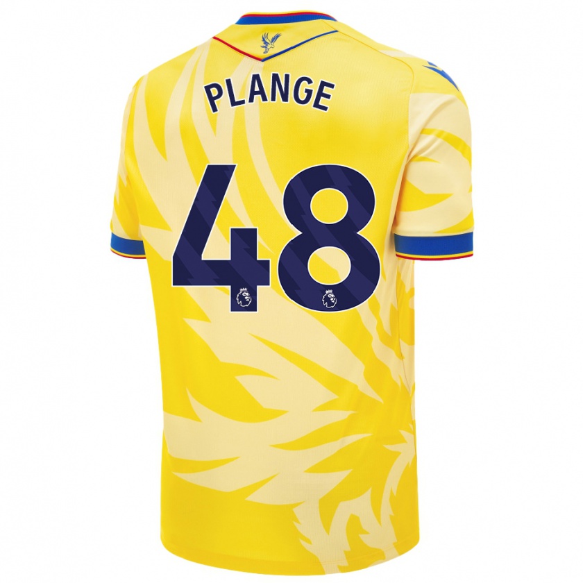 Kandiny Hombre Camiseta Luke Plange #48 Amarillo 2ª Equipación 2024/25 La Camisa Chile