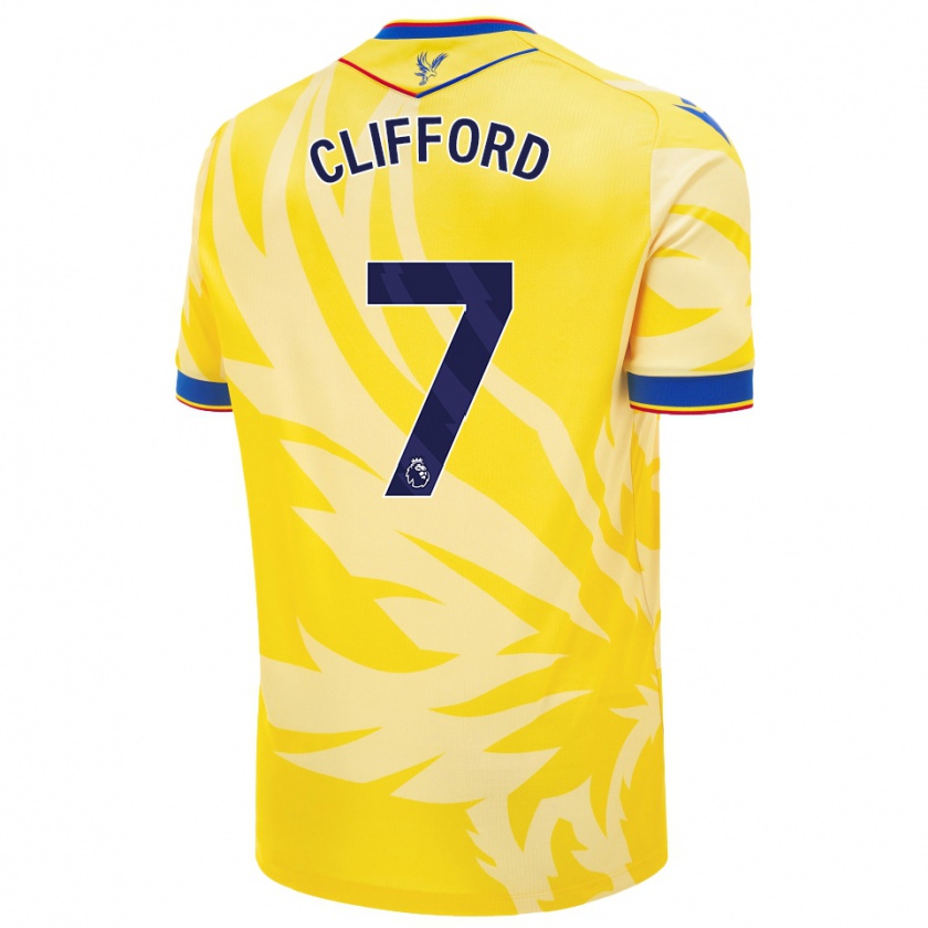 Kandiny Hombre Camiseta Charley Clifford #7 Amarillo 2ª Equipación 2024/25 La Camisa Chile