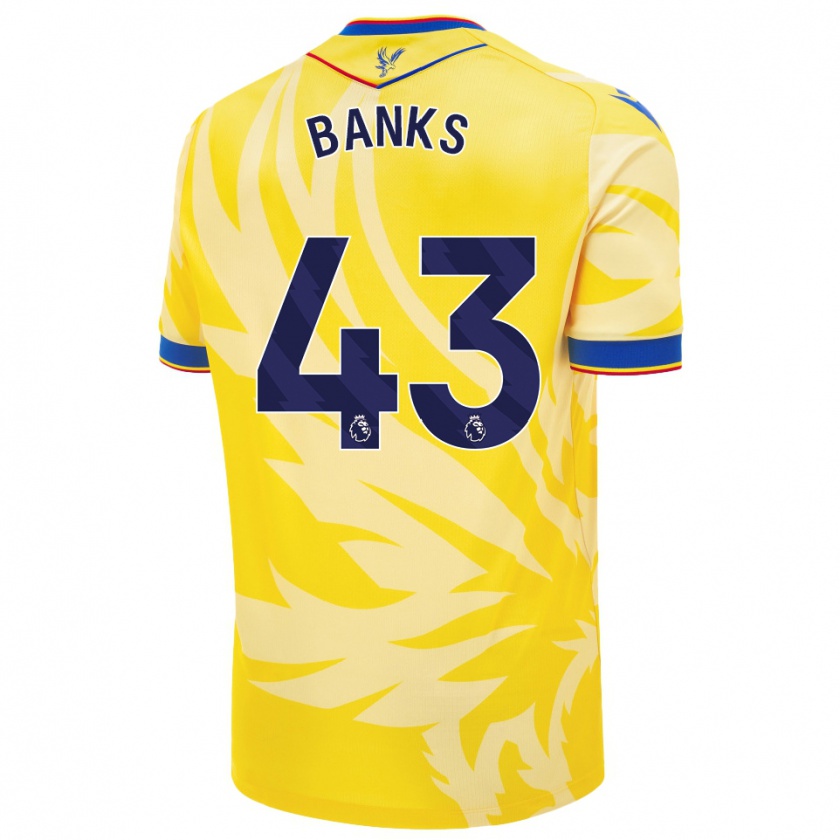 Kandiny Hombre Camiseta Scott Banks #43 Amarillo 2ª Equipación 2024/25 La Camisa Chile