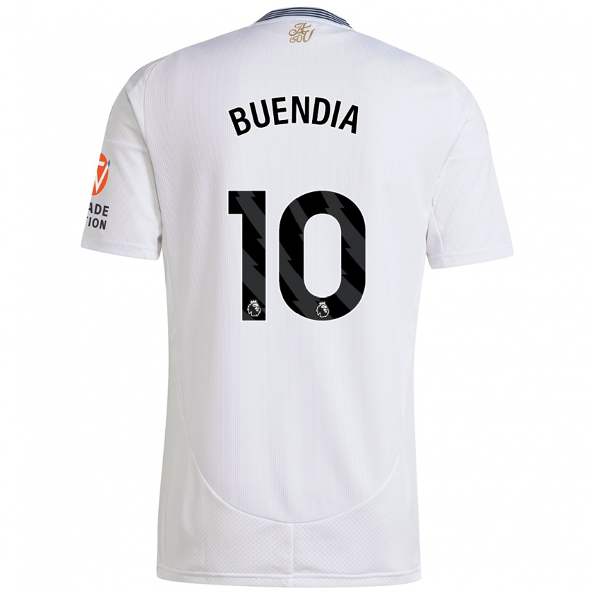 Kandiny Hombre Camiseta Emiliano Buendía #10 Blanco 2ª Equipación 2024/25 La Camisa Chile