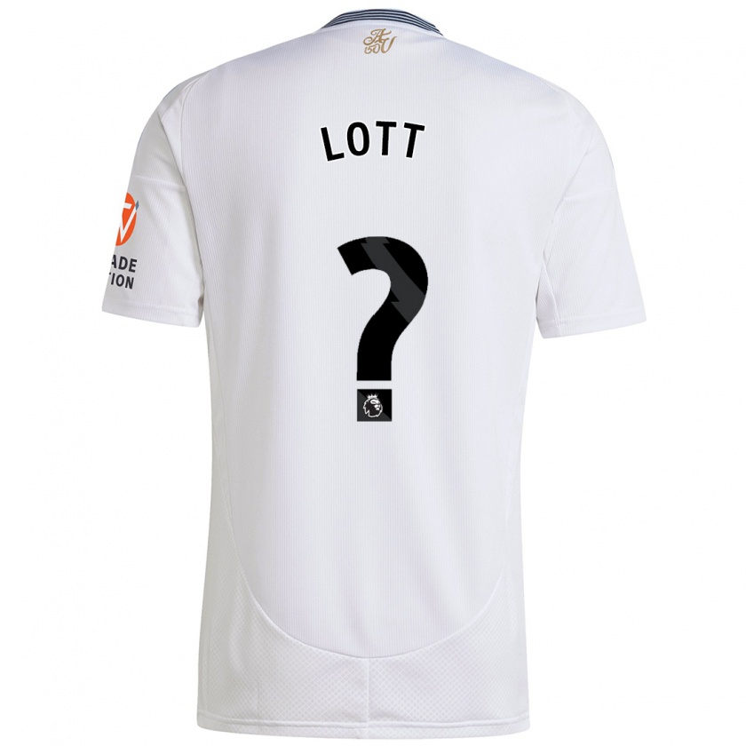 Kandiny Hombre Camiseta Max Lott #0 Blanco 2ª Equipación 2024/25 La Camisa Chile