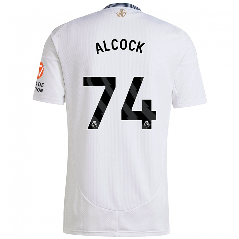 Kandiny Hombre Camiseta Todd Alcock #74 Blanco 2ª Equipación 2024/25 La Camisa Chile