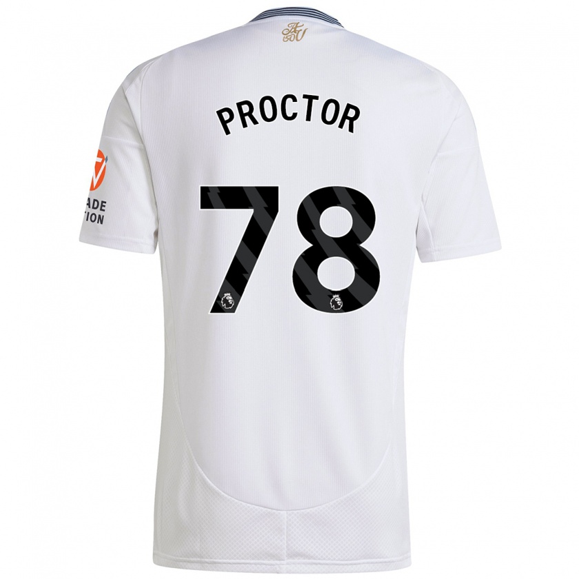 Kandiny Hombre Camiseta Sam Proctor #78 Blanco 2ª Equipación 2024/25 La Camisa Chile