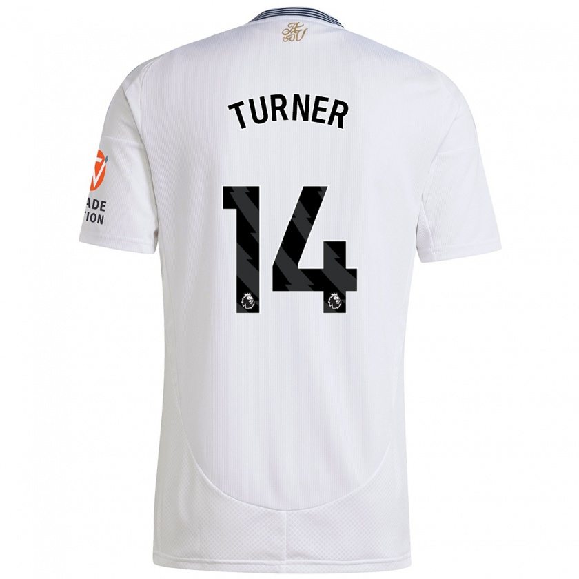 Kandiny Hombre Camiseta Danielle Turner #14 Blanco 2ª Equipación 2024/25 La Camisa Chile