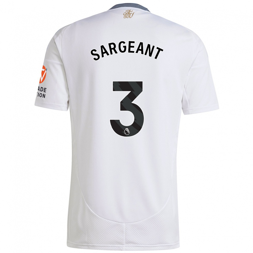 Kandiny Hombre Camiseta Meaghan Sargeant #3 Blanco 2ª Equipación 2024/25 La Camisa Chile