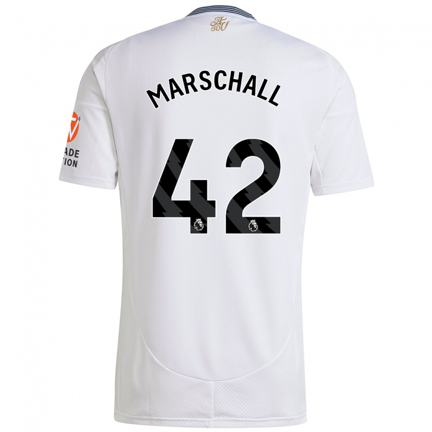 Kandiny Hombre Camiseta Filip Marschall #42 Blanco 2ª Equipación 2024/25 La Camisa Chile