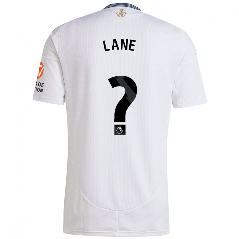 Kandiny Hombre Camiseta Josh Lane #0 Blanco 2ª Equipación 2024/25 La Camisa Chile