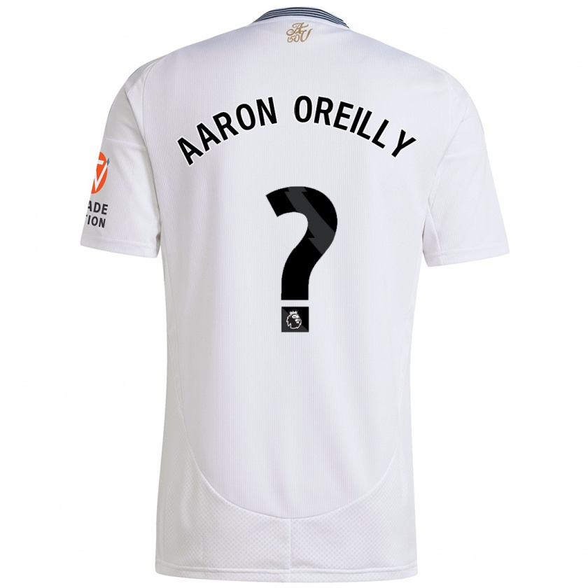 Kandiny Hombre Camiseta Aaron Oreilly #0 Blanco 2ª Equipación 2024/25 La Camisa Chile