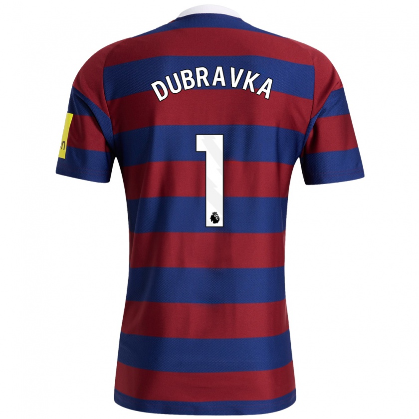 Kandiny Hombre Camiseta Martin Dúbravka #1 Burdeos Azul Marino 2ª Equipación 2024/25 La Camisa Chile