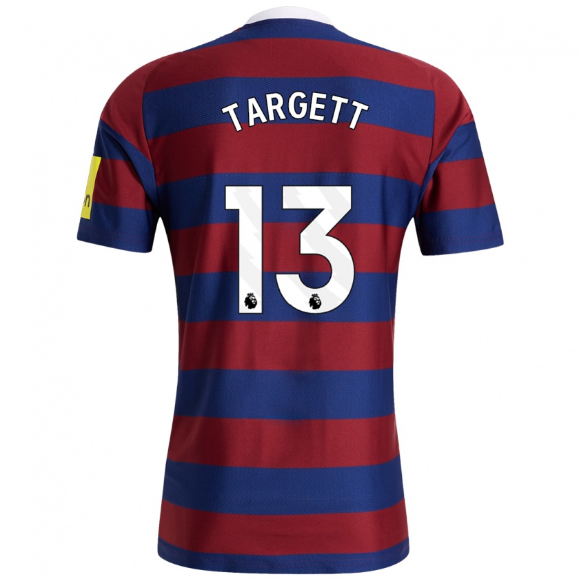 Kandiny Hombre Camiseta Matt Targett #13 Burdeos Azul Marino 2ª Equipación 2024/25 La Camisa Chile