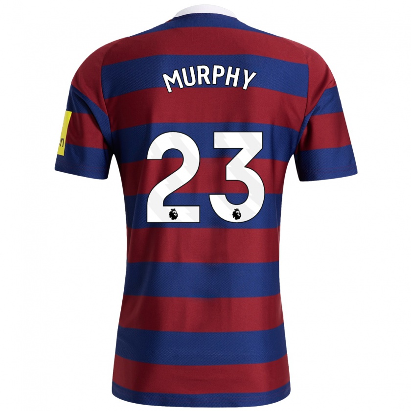 Kandiny Hombre Camiseta Jacob Murphy #23 Burdeos Azul Marino 2ª Equipación 2024/25 La Camisa Chile