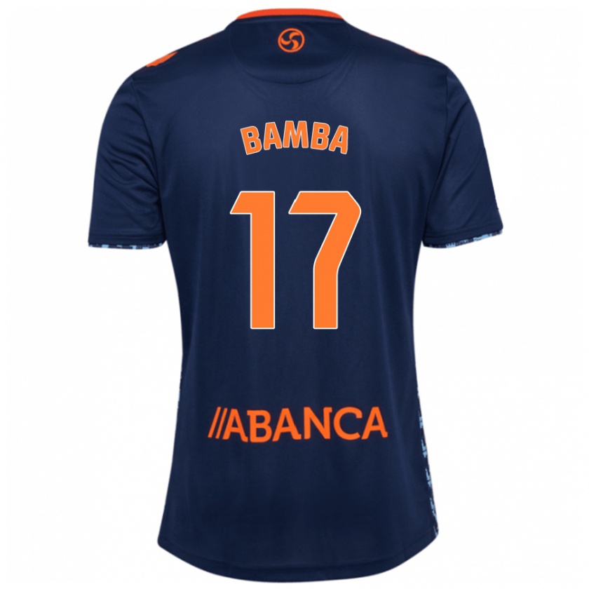 Kandiny Hombre Camiseta Jonathan Bamba #17 Azul Marino 2ª Equipación 2024/25 La Camisa Chile