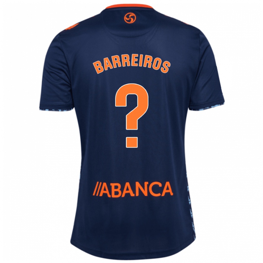 Kandiny Hombre Camiseta Iago Barreiros #0 Azul Marino 2ª Equipación 2024/25 La Camisa Chile