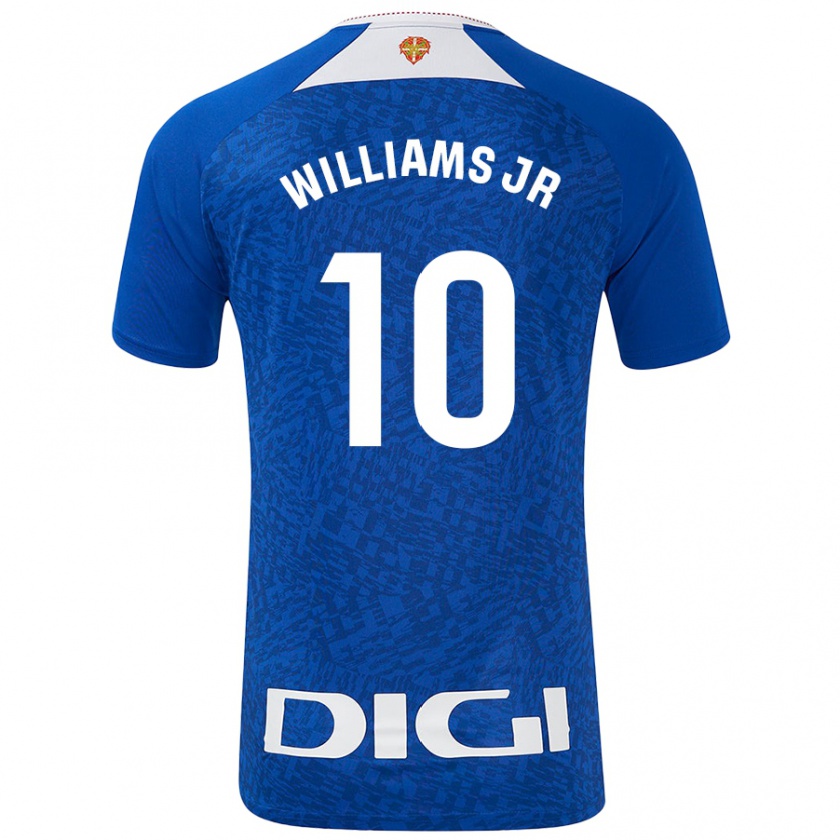 Kandiny Hombre Camiseta Nico Williams #10 Azul Real 2ª Equipación 2024/25 La Camisa Chile