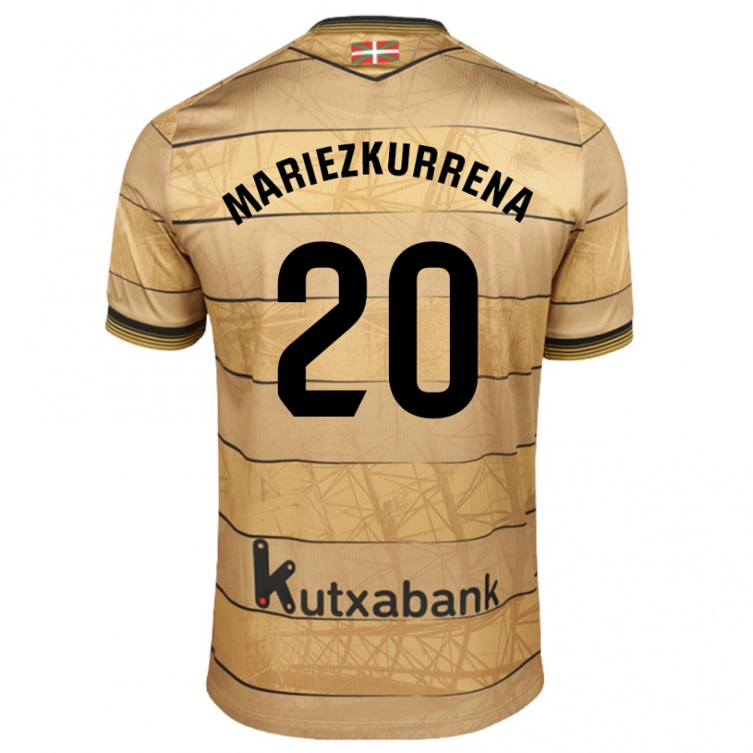 Kandiny Hombre Camiseta Arkaitz Mariezkurrena #20 Marrón 2ª Equipación 2024/25 La Camisa Chile