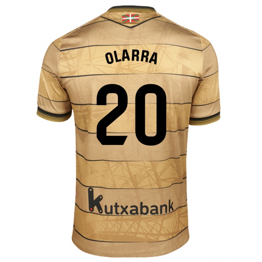 Kandiny Hombre Camiseta Aimar Olarra #20 Marrón 2ª Equipación 2024/25 La Camisa Chile