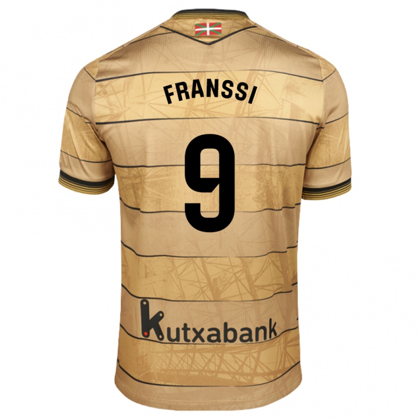 Kandiny Hombre Camiseta Sanni Franssi #9 Marrón 2ª Equipación 2024/25 La Camisa Chile