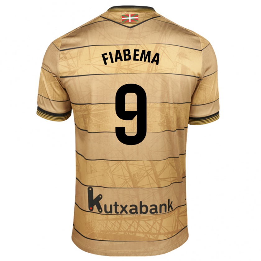 Kandiny Hombre Camiseta Bryan Fiabema #9 Marrón 2ª Equipación 2024/25 La Camisa Chile