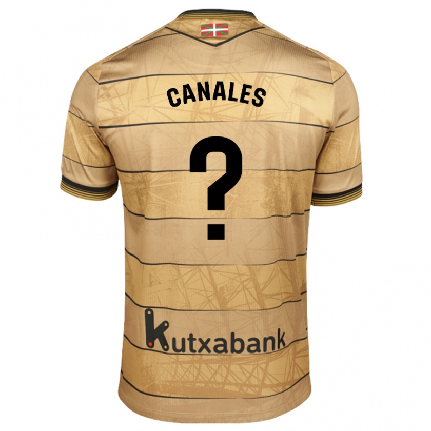 Kandiny Hombre Camiseta Cristian Canales #0 Marrón 2ª Equipación 2024/25 La Camisa Chile