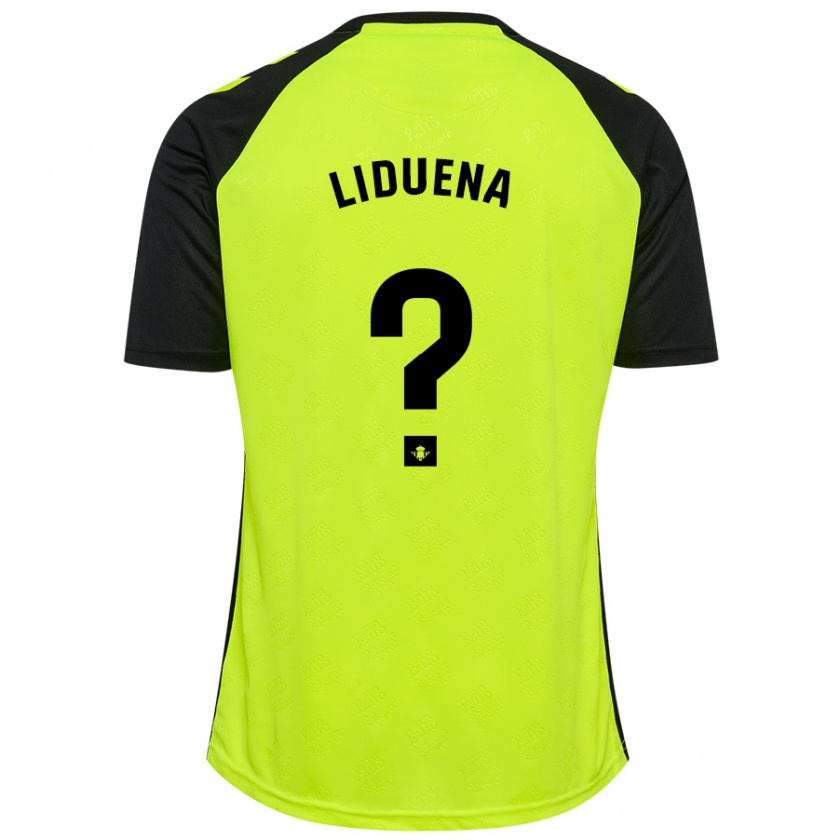 Kandiny Hombre Camiseta Rubén Lidueña #0 Amarillo Fluorescente Negro 2ª Equipación 2024/25 La Camisa Chile