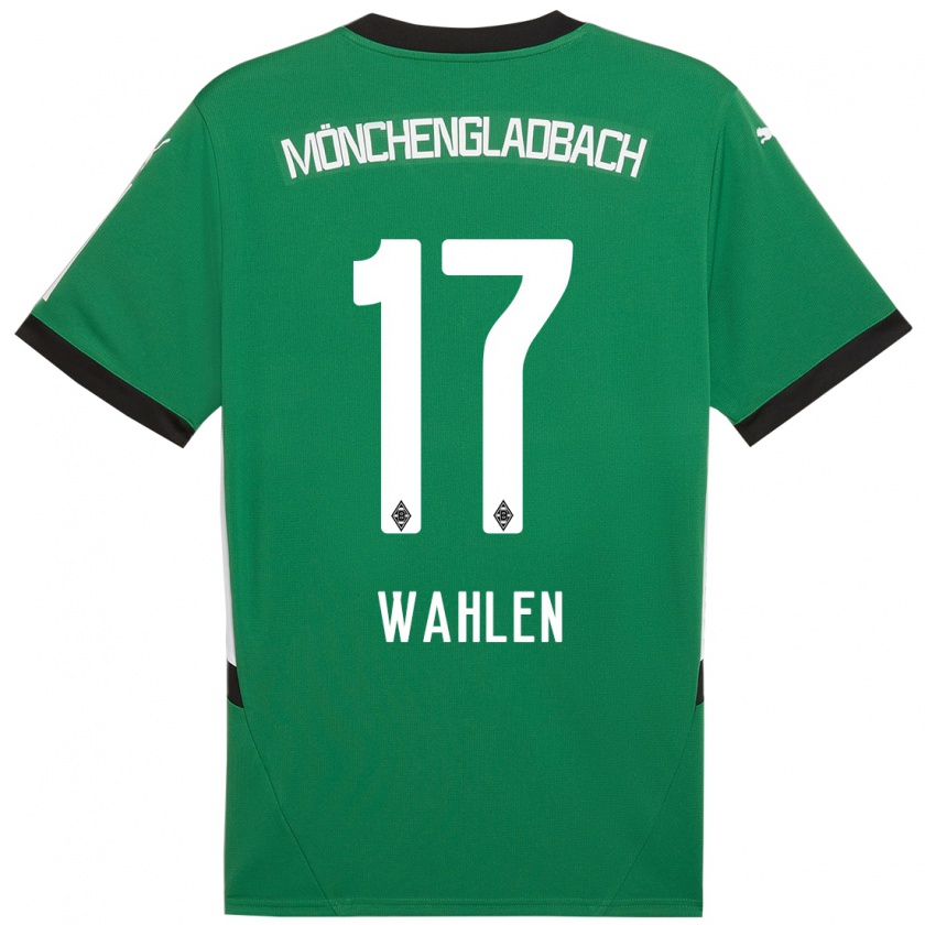 Kandiny Hombre Camiseta Vanessa Wahlen #17 Verde Blanco 2ª Equipación 2024/25 La Camisa Chile