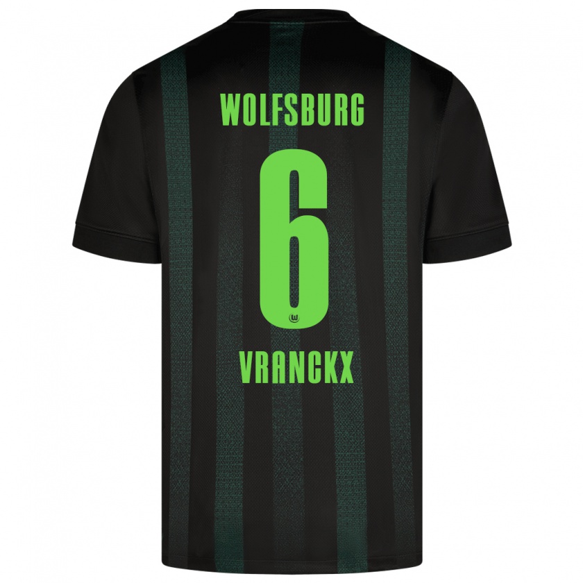 Kandiny Hombre Camiseta Aster Vranckx #6 Verde Oscuro 2ª Equipación 2024/25 La Camisa Chile