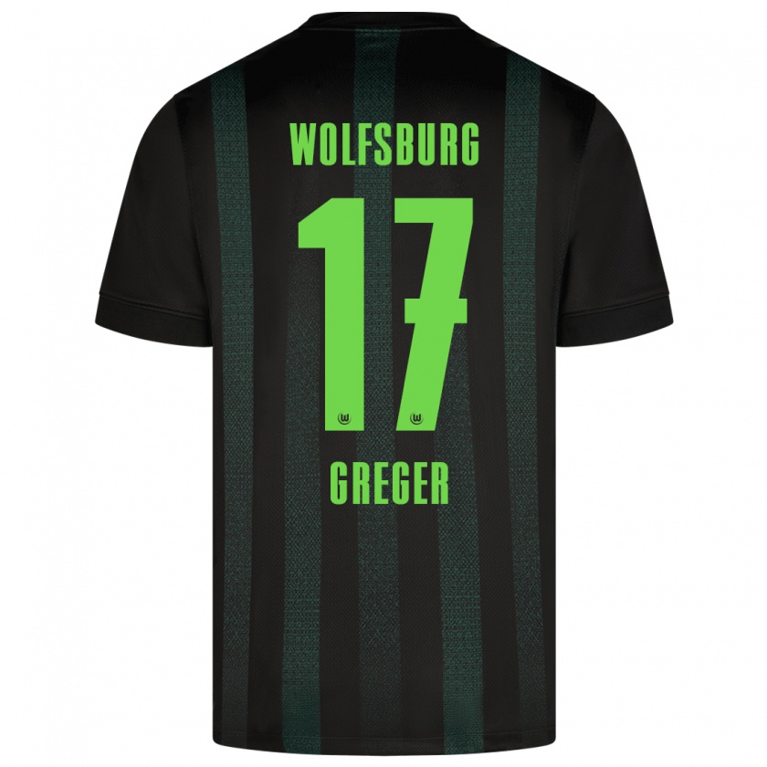 Kandiny Hombre Camiseta Max Greger #17 Verde Oscuro 2ª Equipación 2024/25 La Camisa Chile