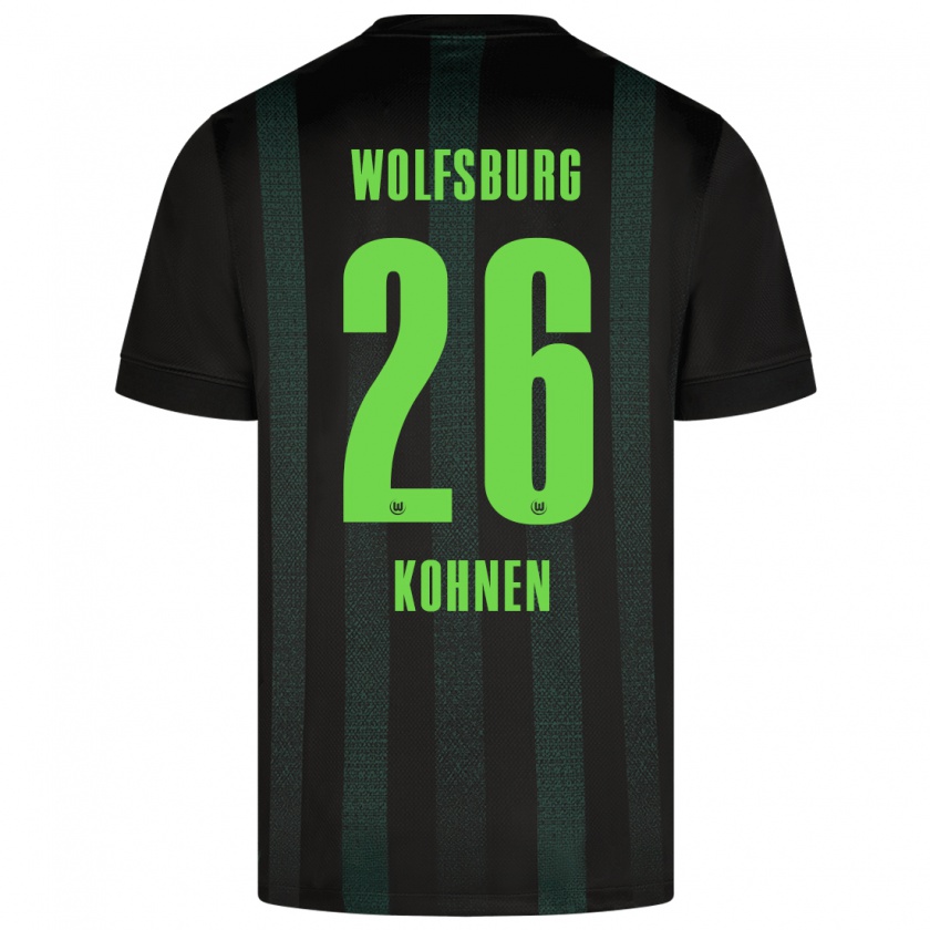 Kandiny Hombre Camiseta Ben Kohnen #26 Verde Oscuro 2ª Equipación 2024/25 La Camisa Chile