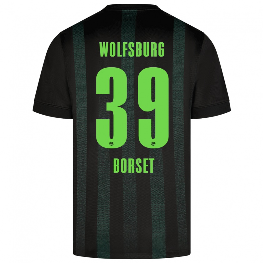 Kandiny Hombre Camiseta Anders Børset #39 Verde Oscuro 2ª Equipación 2024/25 La Camisa Chile